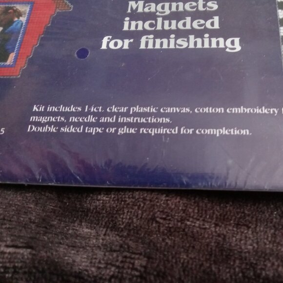 3/$35 - J & P Coats Plastic Canvas kit School Days 28099 for 5 frames - Picture 6 of 7